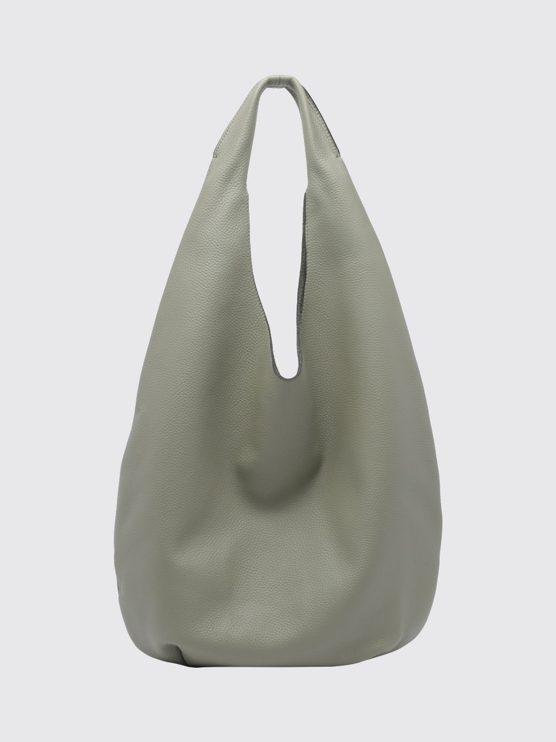 A.P.C. SHOULDER BAG: Le Neige Large Shoulder Bag A.P.C. in Grained Leather with Laminated Logo, Green - Img 2