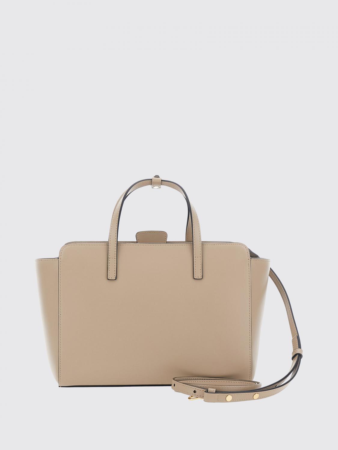 HELEN KAMINSKI BORSA A MANO: Borsa a mano media Flap Helen Kaminski in pelle di vitello liscia, Beige - Img 2