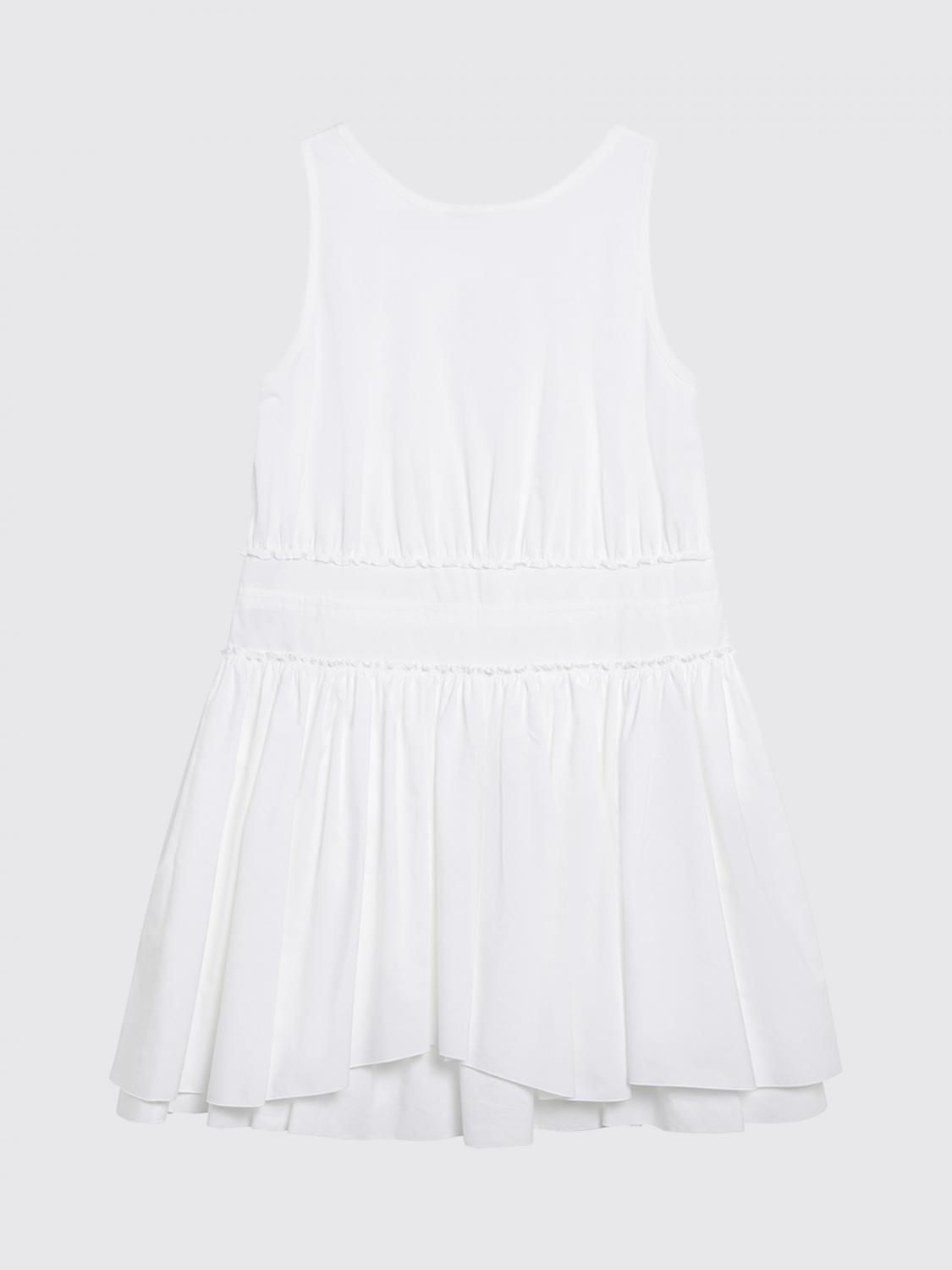 LOEWE ABITO: Mini abito A-line Loewe in cotone con spalle scoperte e coulisse, Bianco - Img 3
