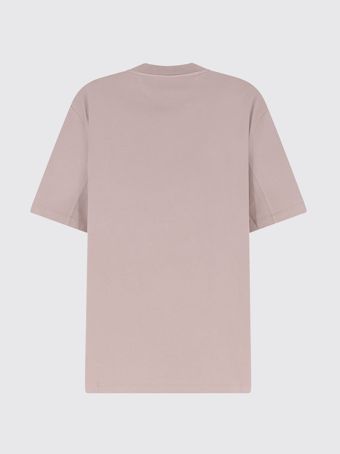 BRUNELLO CUCINELLI T-SHIRT: Brunello Cucinelli Baumwoll-T-Shirt mit Rundhalsausschnitt und Kontrastlogo, Weiss 1 - Img 3