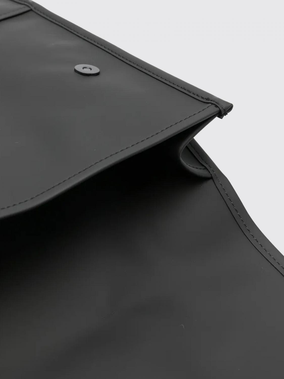 RAINS BACKPACK: Waterproof Polyester Backpack Rains with Carabiner Hook Closure, Black - Img 5