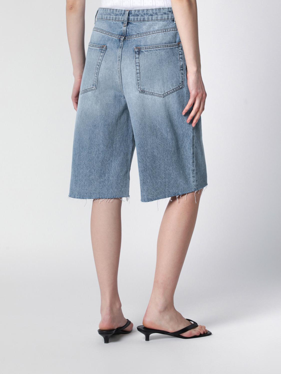 ROHE PANTALONCINI: Bermuda di jeans Rohe in denim di cotone a vita alta, Blue - Img 3