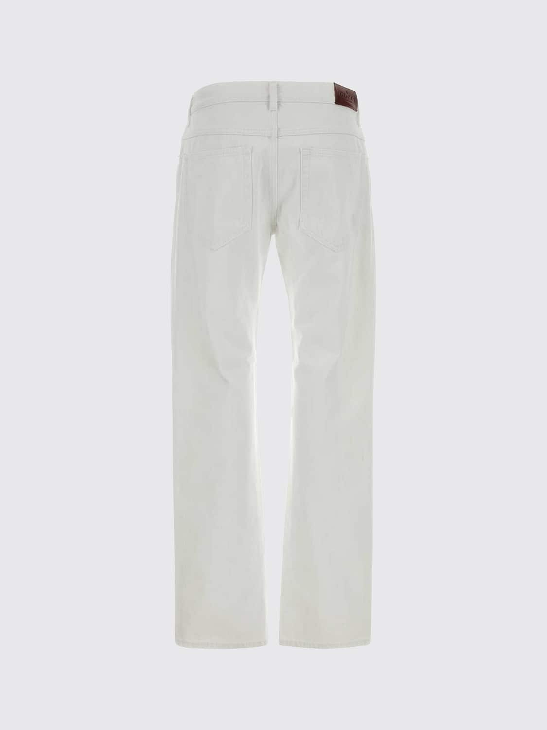 GUCCI JEANS: Jeans herren Gucci, Weiß - Img 2