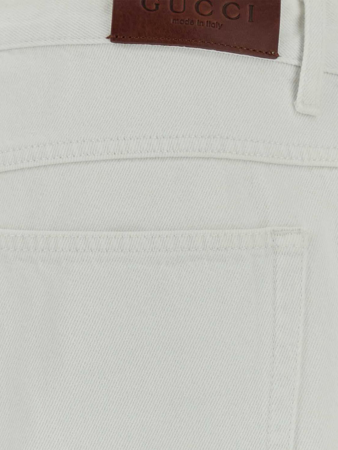 GUCCI JEANS: Jeans herren Gucci, Weiß - Img 3
