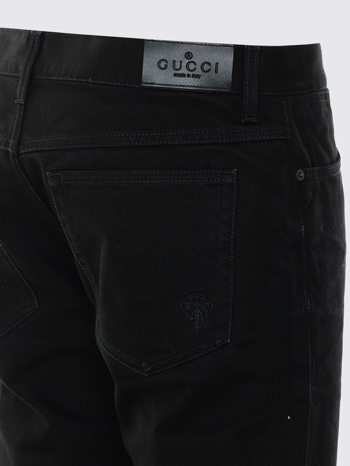 GUCCI JEANS: Jeans uomo Gucci, Nero - Img 4