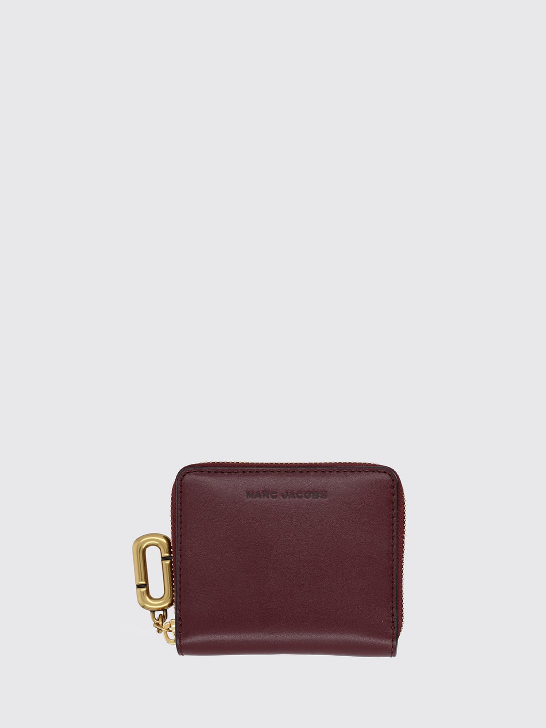 MARC JACOBS WALLET: Scene Marc Jacobs Small Leather Wallet with Zip Closure and Card Slots, Red - Img 1