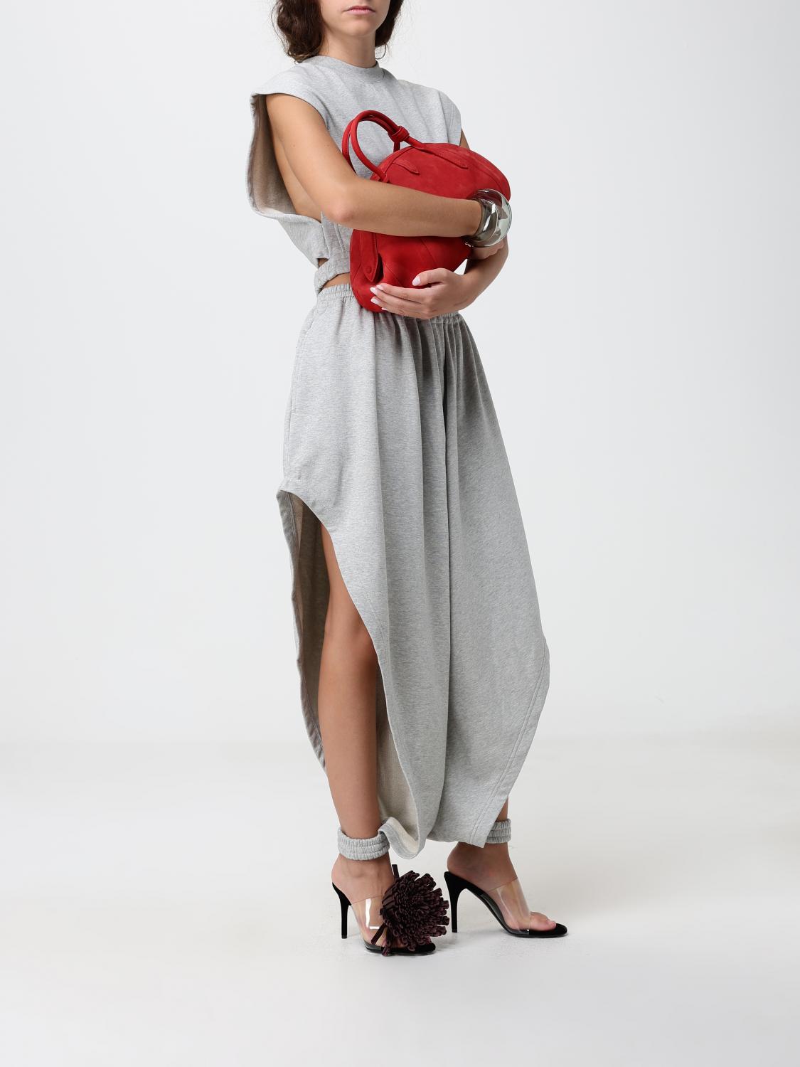 ALAÏA BORSA A MANO: Borsa a mano Purse Alaïa in pelle di vitello con doppio manico, Rosso - Img 2