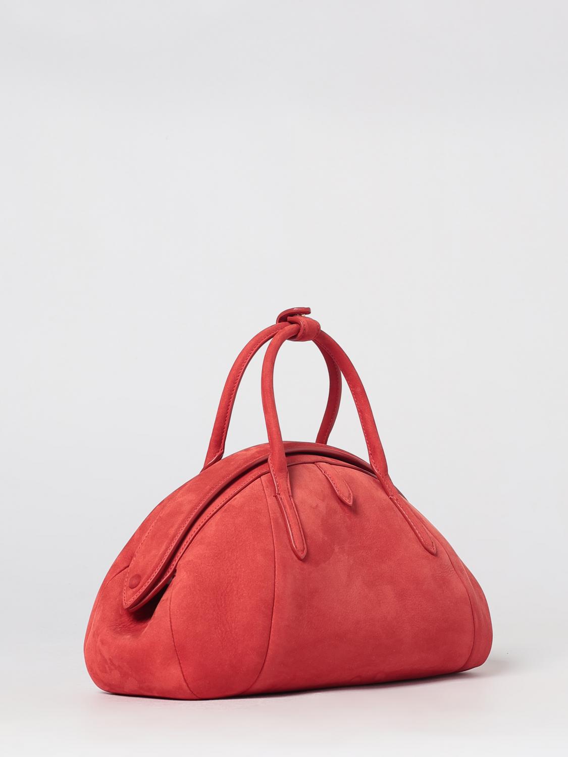 ALAÏA BORSA A MANO: Borsa a mano Purse Alaïa in pelle di vitello con doppio manico, Rosso - Img 3