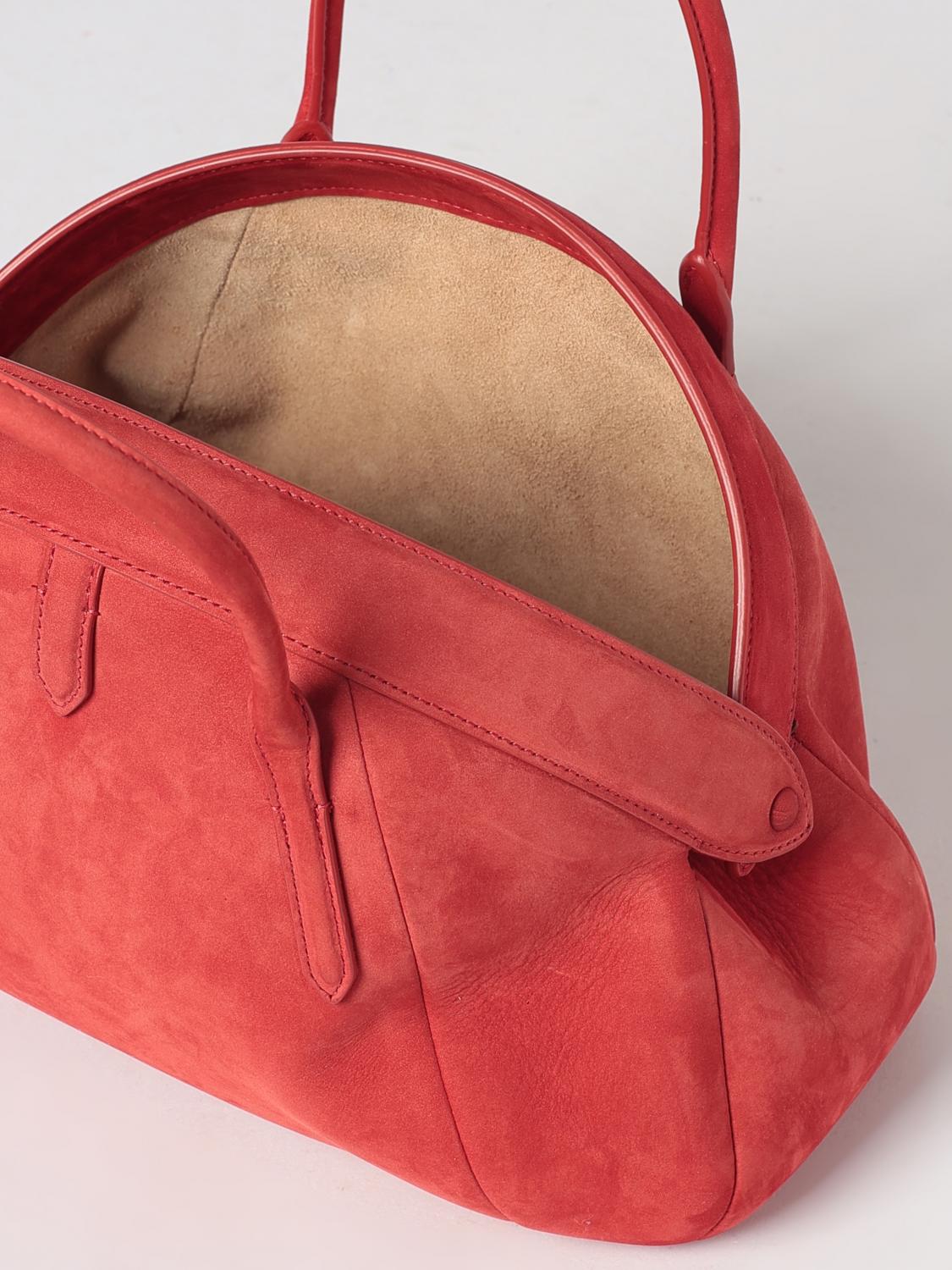 ALAÏA BORSA A MANO: Borsa a mano Purse Alaïa in pelle di vitello con doppio manico, Rosso - Img 5