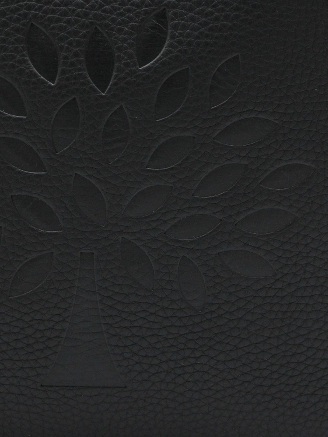 MULBERRY BORSA TOTE: Borsa tote Tree Mulberry in pelle di vitello a grana con logo monogram impresso, Nero - Img 4
