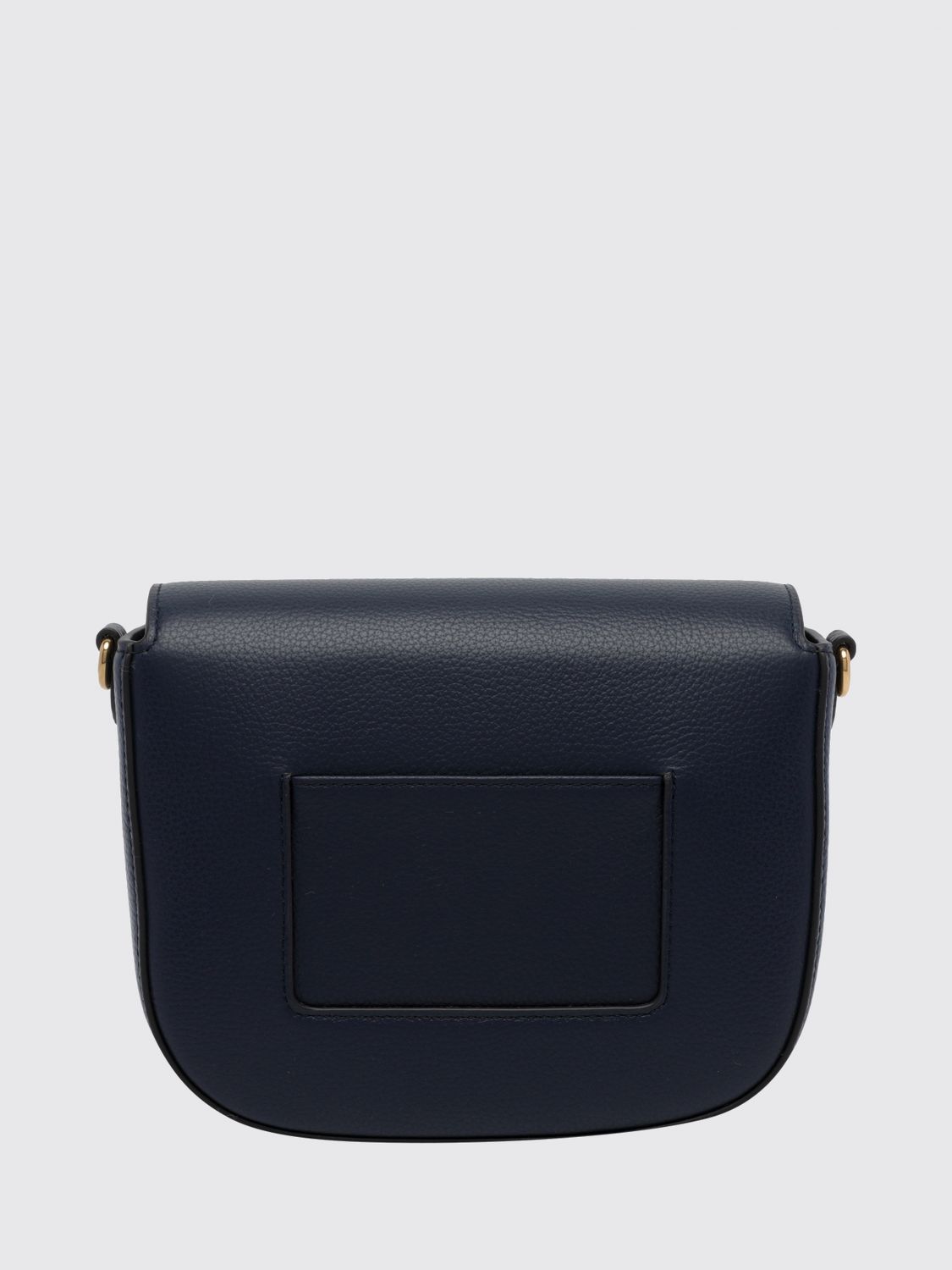 MULBERRY ハンドバッグ: MULBERRY ミニ ベイズウォーター フルグレインレザー ショルダーストラップ付き トップハンドルバッグ, ブルー - Img 2