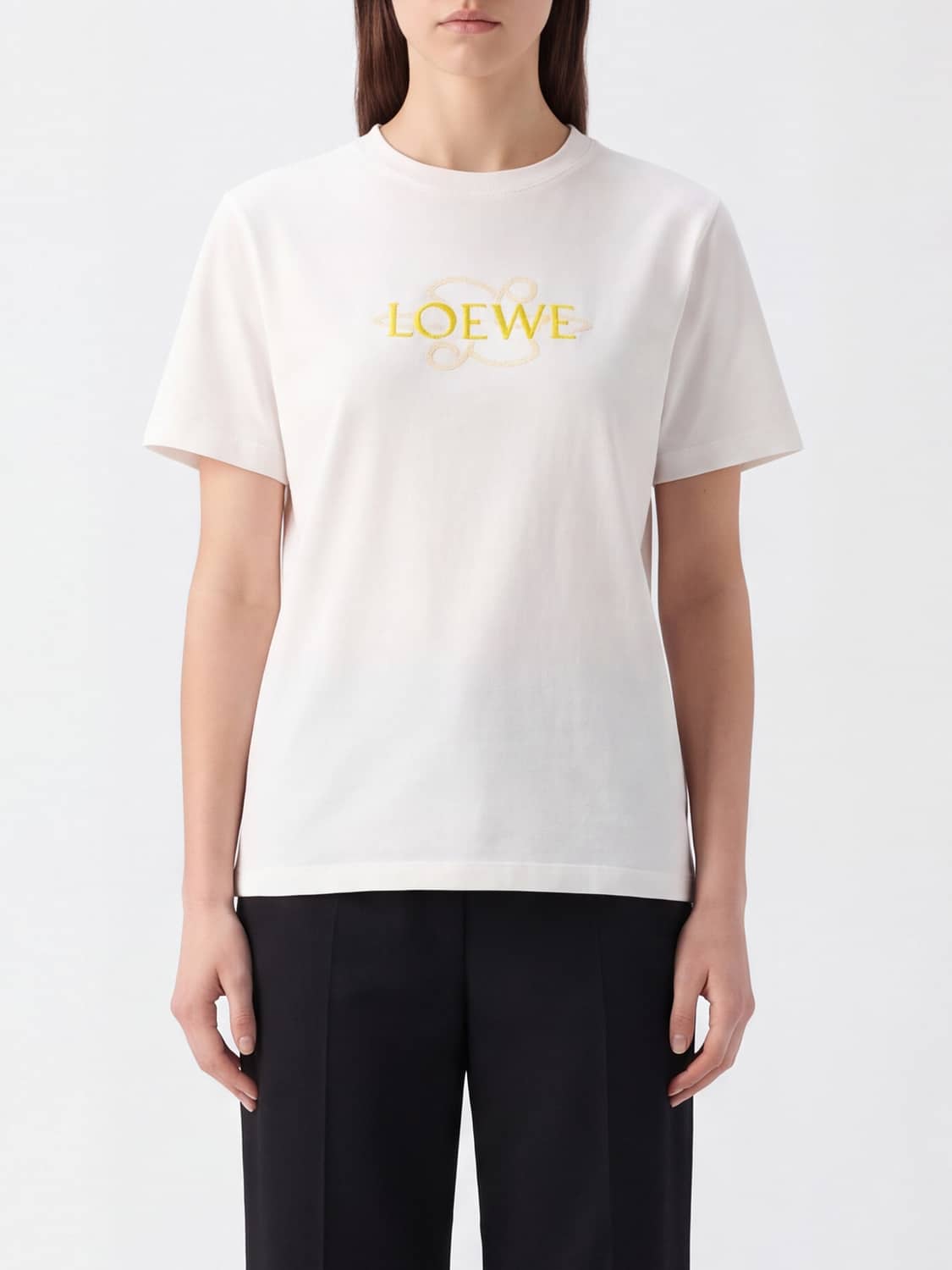 LOEWE CAMISETA: Camiseta mujer Loewe, Blanco - Img 1