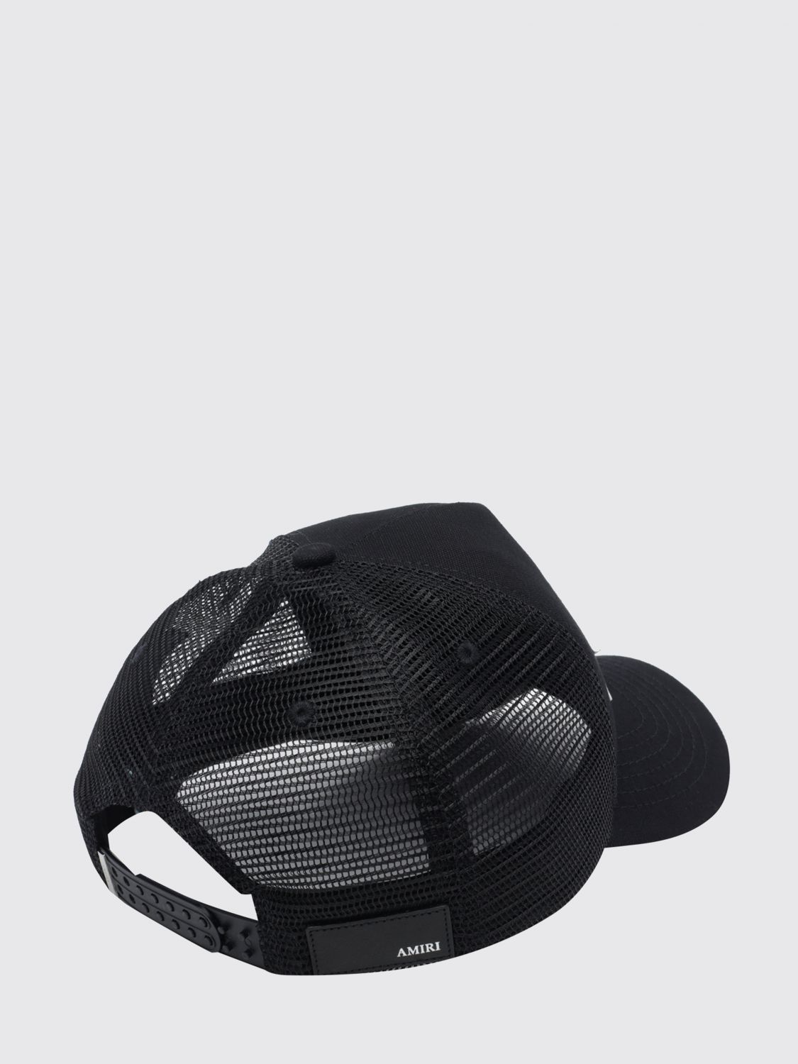 AMIRI HAT: Amiri Star Print Cotton Baseball Cap with Adjustable Strap, Black - Img 3