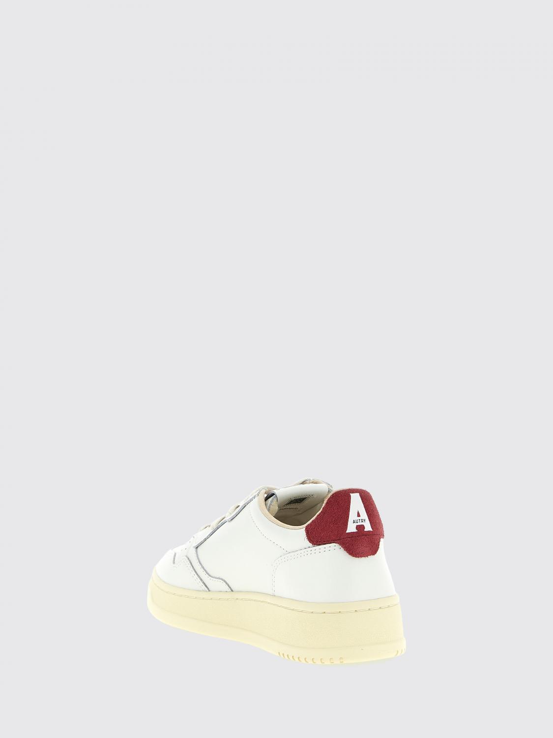 AUTRY SNEAKERS: Sneakers Medalist Low Autry in pelle e suede con design bicolore, Bordeaux - Img 3