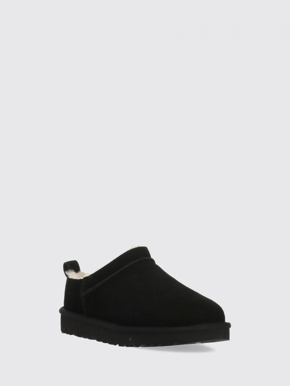 UGG BOTTES: Bottines Classic Micro UGG en daim déperlant à semelle plateforme, Noir - Img 2