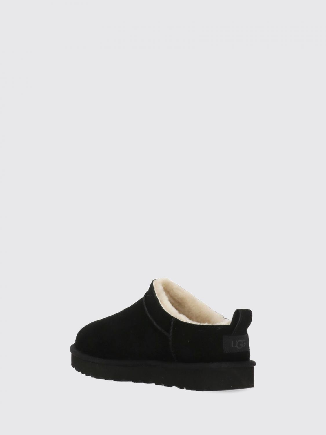 UGG BOTTES: Bottines Classic Micro UGG en daim déperlant à semelle plateforme, Noir - Img 3