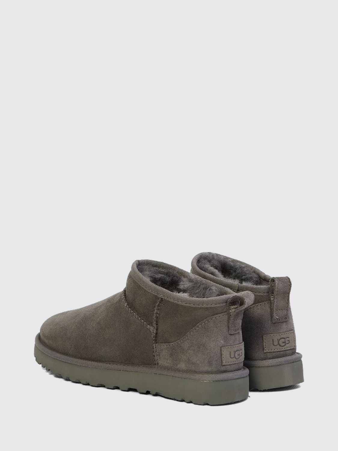 UGG BOTTES: Bottines Classic Ultra Mini UGG platform en daim imperméable, Gris - Img 2