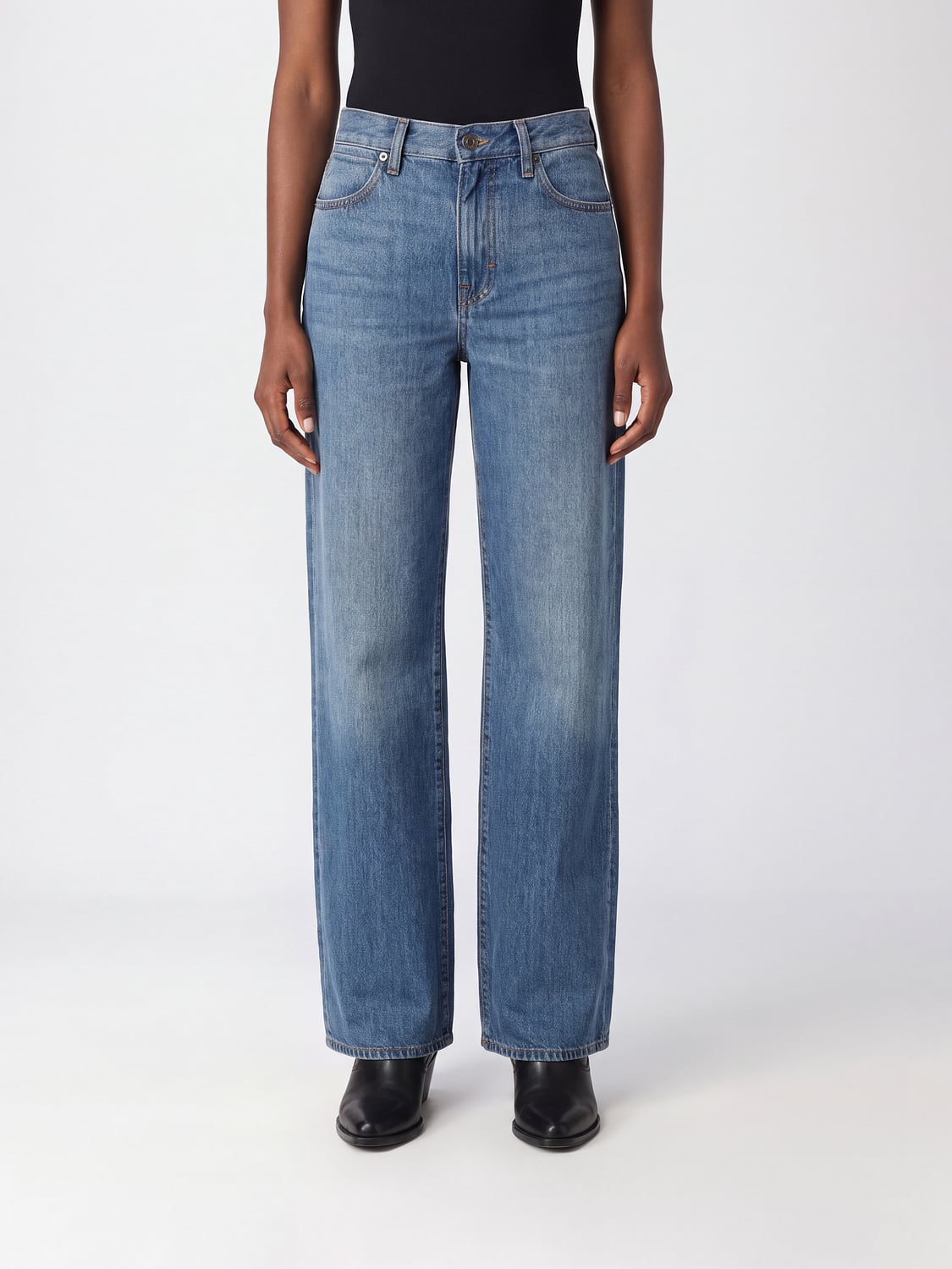 GUCCI VAQUEROS: Vaqueros mujer Gucci, Azul Oscuro - Img 1