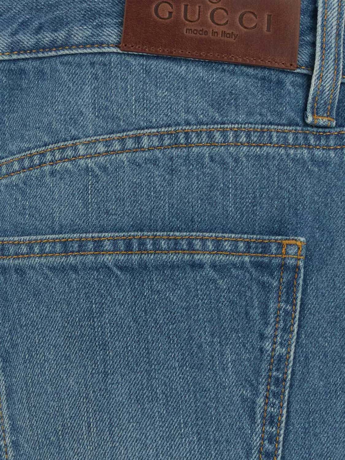 GUCCI VAQUEROS: Vaqueros mujer Gucci, Azul Oscuro - Img 4