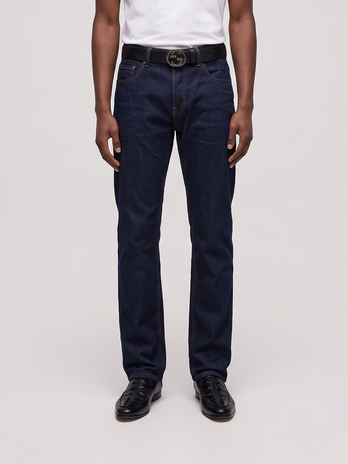 GUCCI JEANS: Jeans men Gucci, Blue - Img 1
