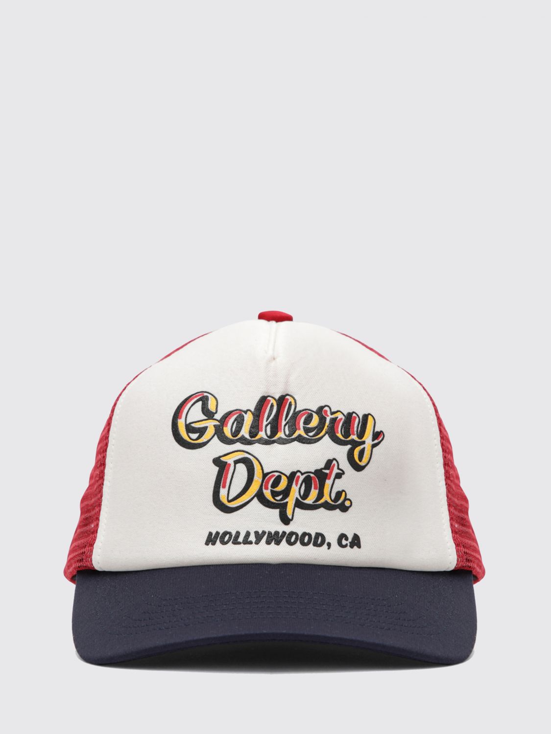 GALLERY DEPT. 帽子: GALLERY DEPT. コントラストロゴ コットン&メッシュ ベースボールキャップ, ブルー - Img 2