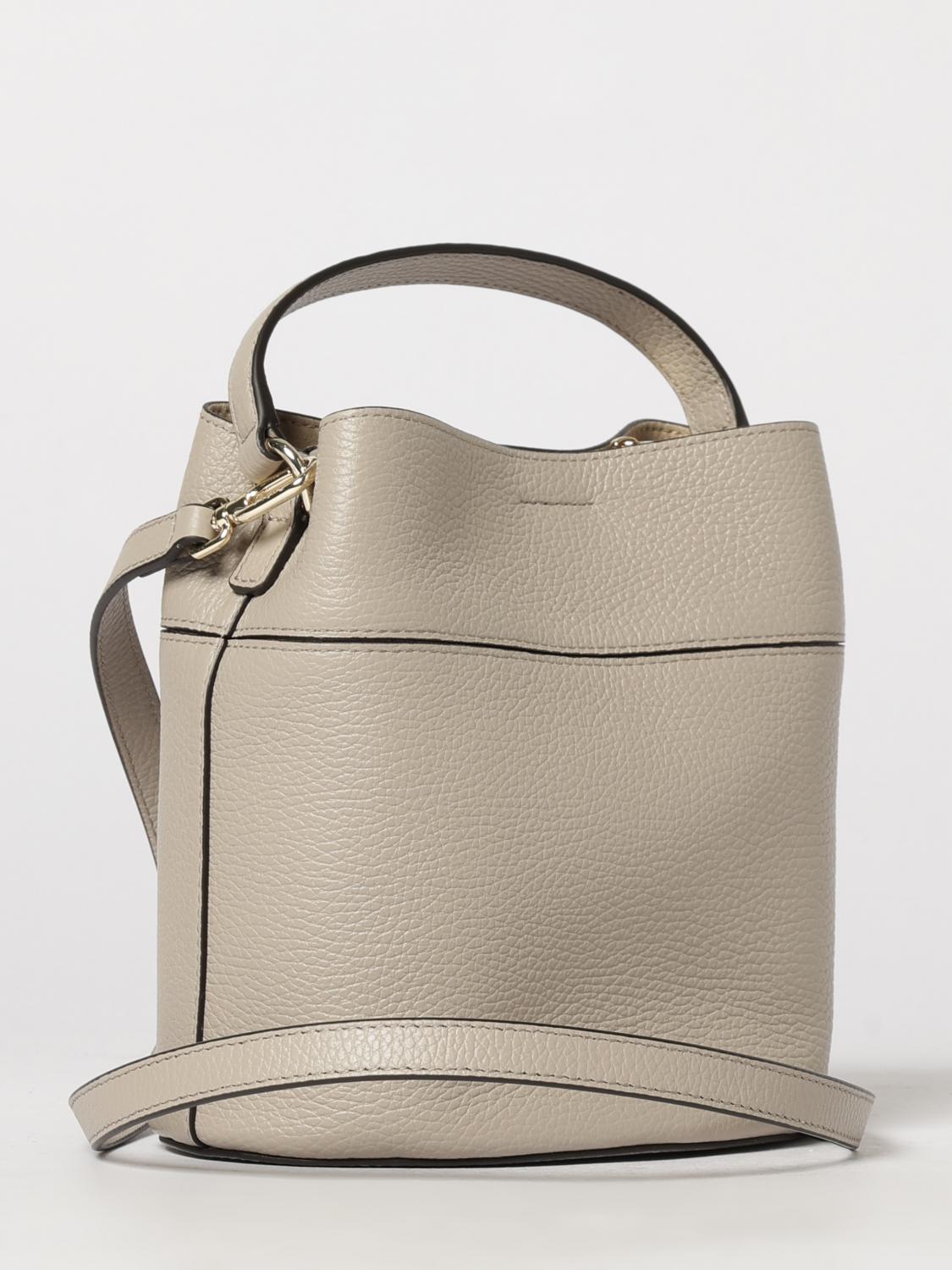 FURLA MINITASCHE: Amelie Mini-Beuteltasche Furla aus Leder mit Drehverschluss, Grau - Img 2