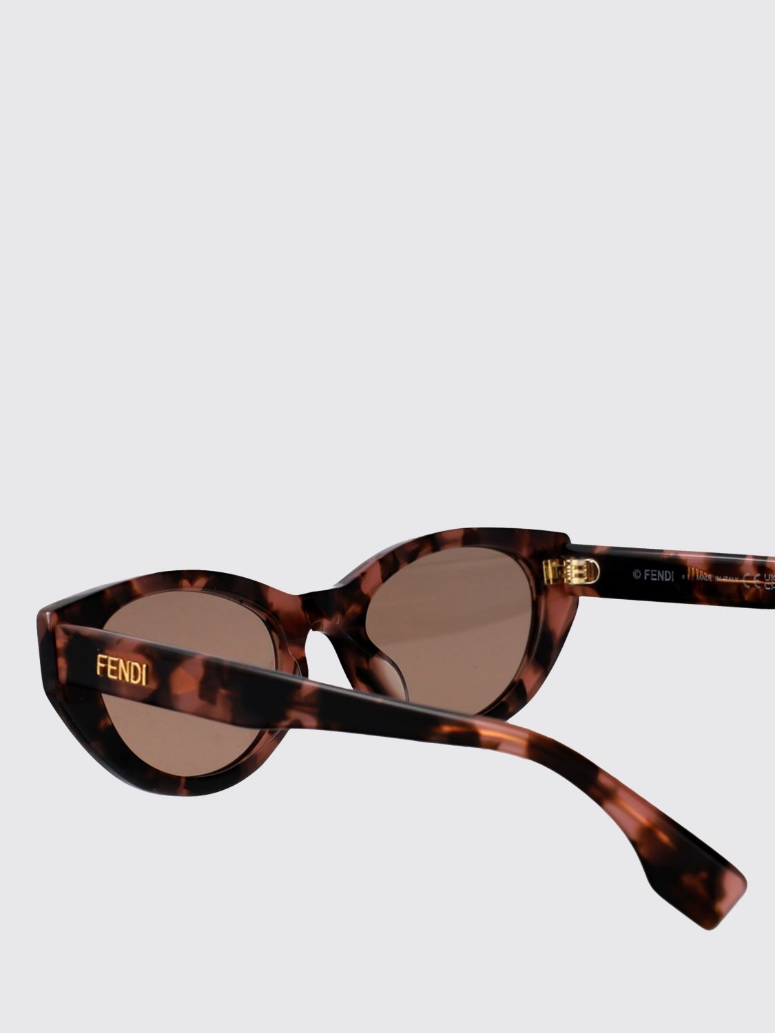 FENDI OCCHIALI DA SOLE: Occhiali da sole donna Fendi, Marrone - Img 4