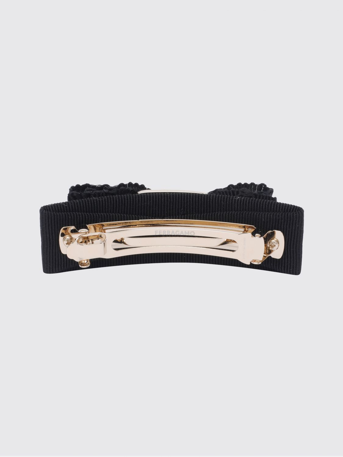 FERRAGAMO FERMACAPELLI: Fermacapelli donna Ferragamo, Nero - Img 2