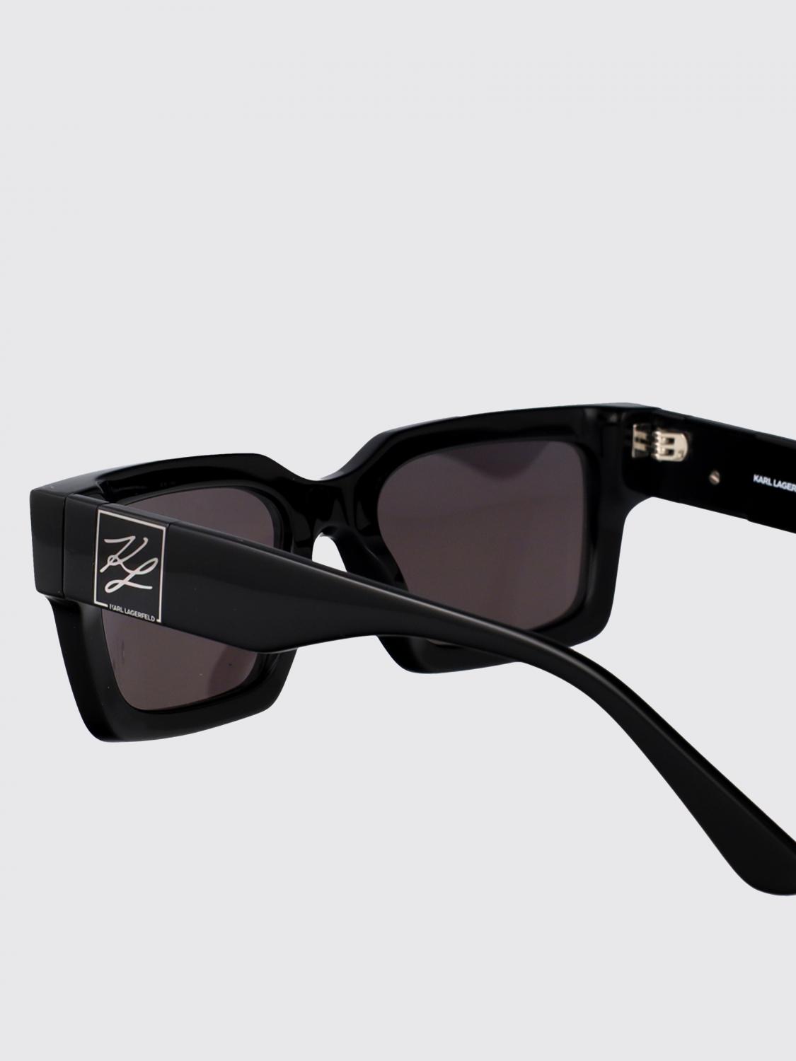 KARL LAGERFELD 선글라스: 선글라스 남성 Karl Lagerfeld, 블랙 - Img 4