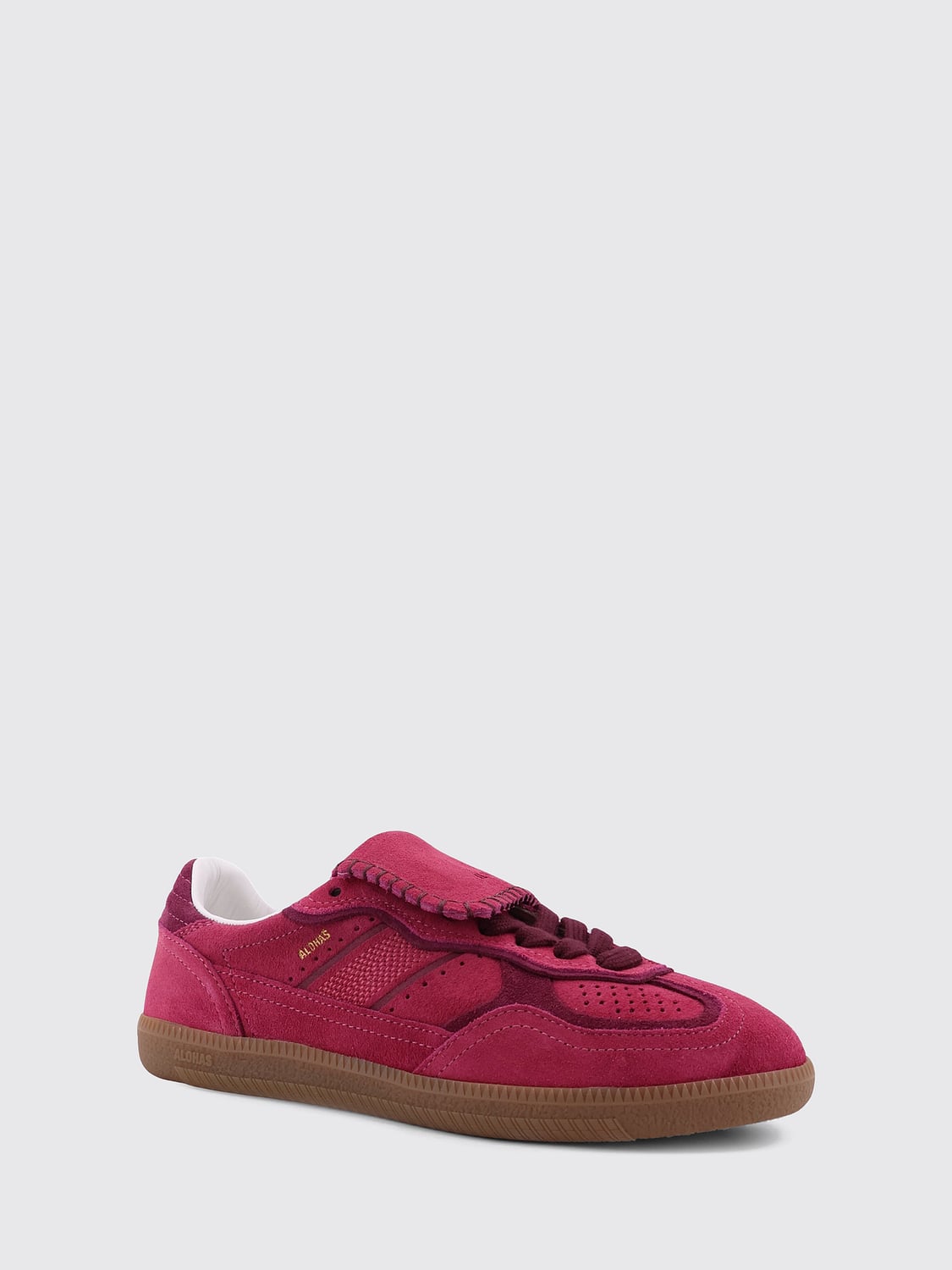 ALOHAS SNEAKERS: Zweifarbige TB.490 Sneaker Alohas aus Veloursleder mit laminiertem Logo, Rot - Img 2