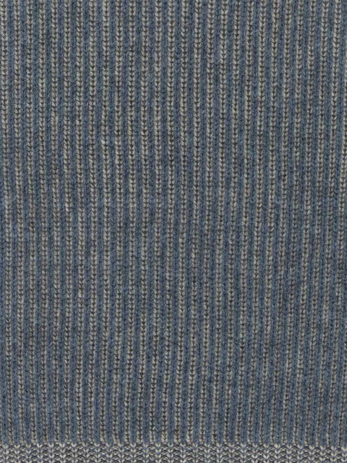 BRUNELLO CUCINELLI SWEATER: Brunello Cucinelli High-Neck Jumper in Pure Sand-Coloured Cashmere, Blue - Img 4