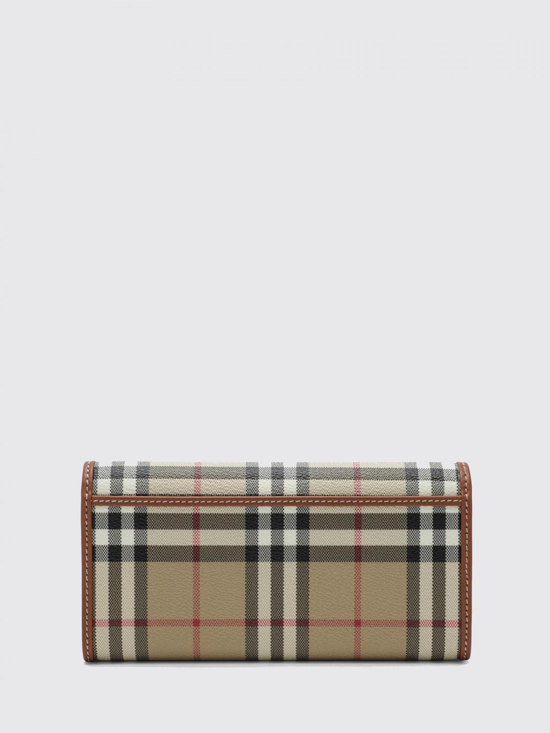 BURBERRY 財布: BURBERRY ヴィンテージチェック コーティングコットン コンチネンタルウォレット, ベージュ - Img 2