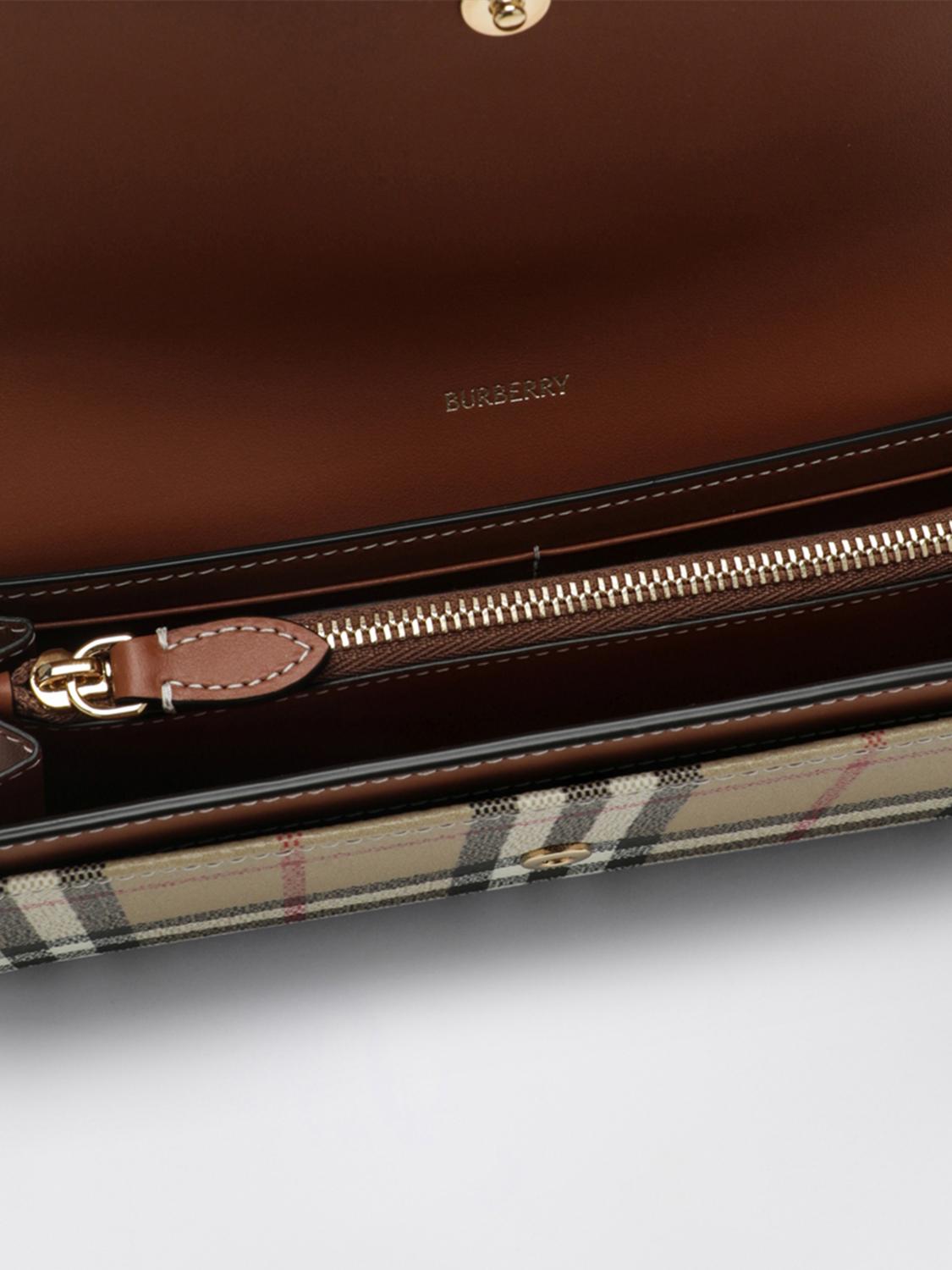 BURBERRY 財布: BURBERRY ヴィンテージチェック コーティングコットン コンチネンタルウォレット, ベージュ - Img 4