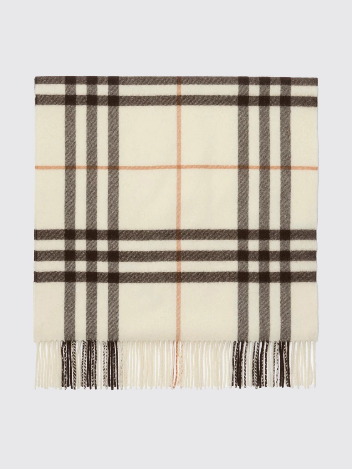 BURBERRY スカーフ: スカーフ メンズ Burberry, ホワイト - Img 1