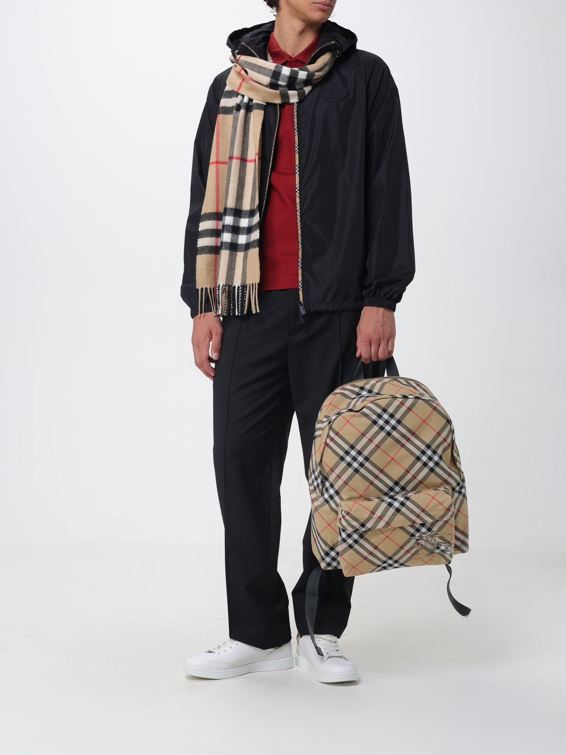 BURBERRY ÉCHARPE: Écharpe homme Burberry, Multicolore - Img 4
