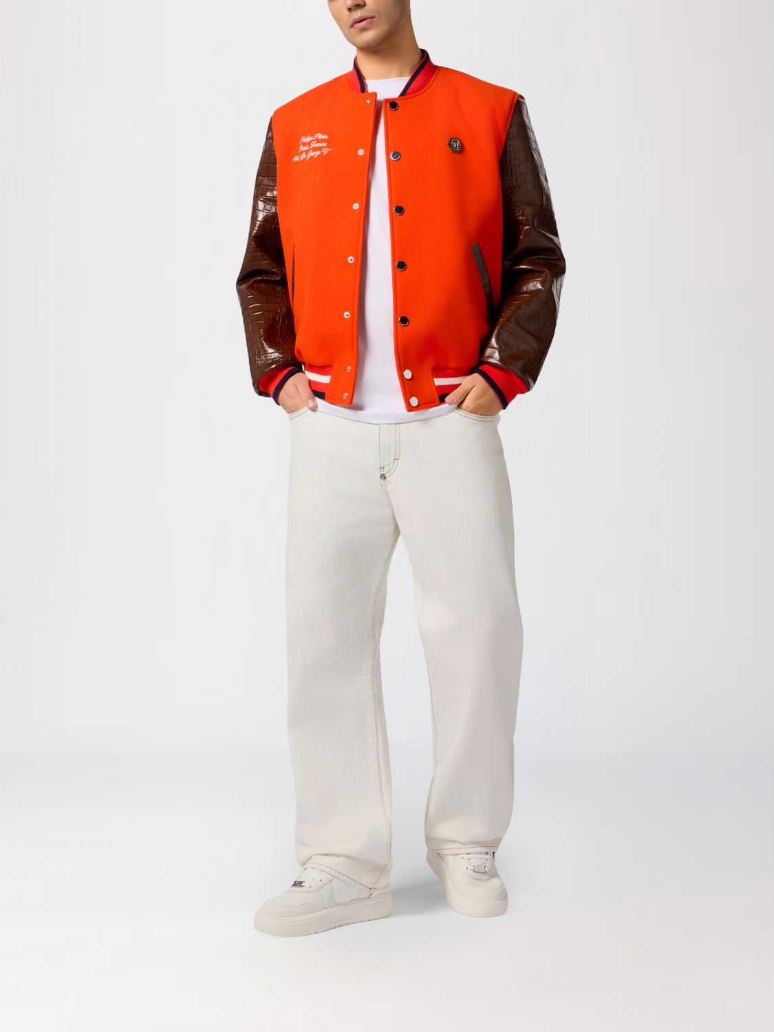 PHILIPP PLEIN 外套: 外套 男士 Philipp Plein, 橙色 - Img 2