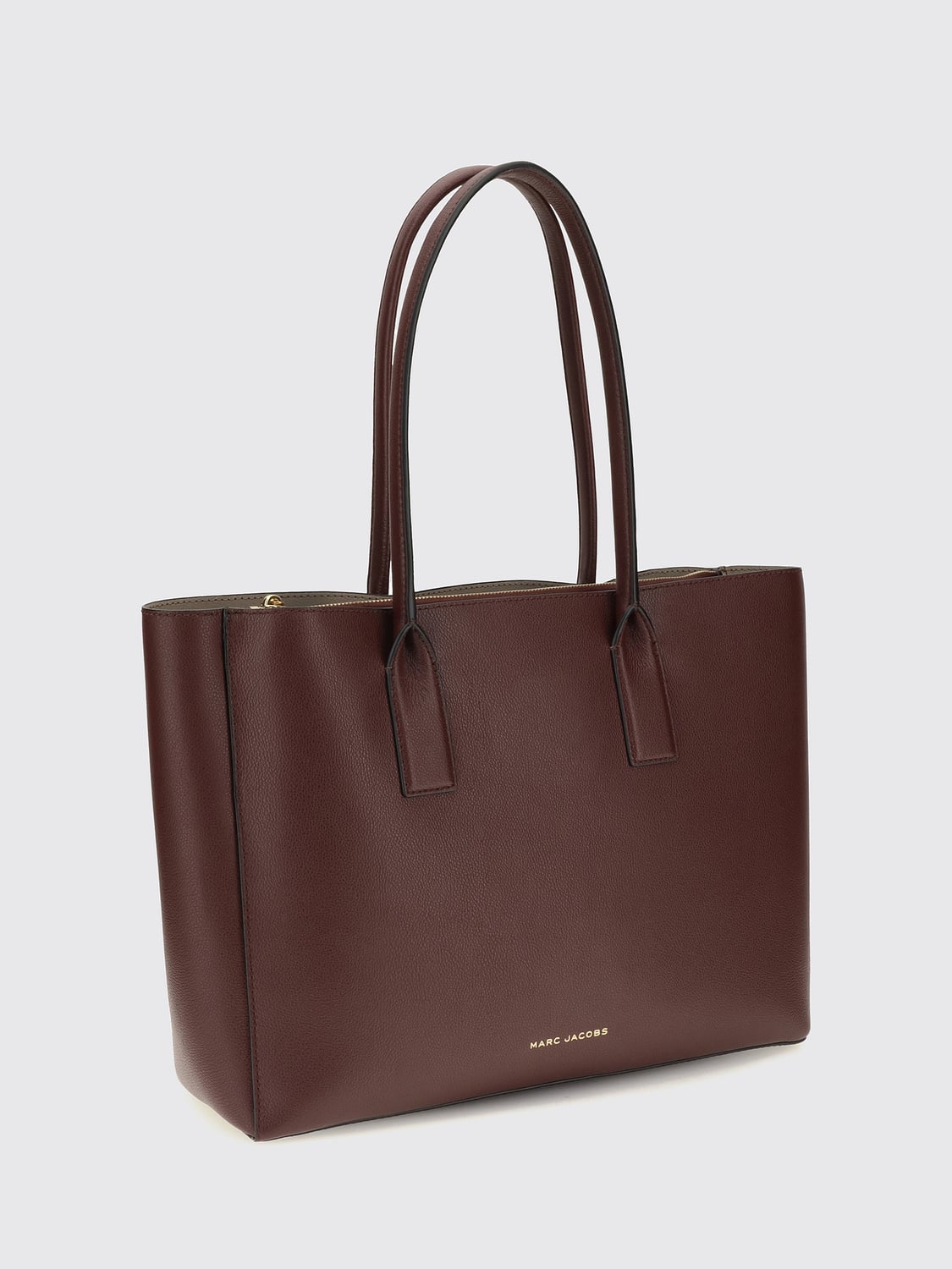MARC JACOBS TRAGETASCHE: Pop J Marc Work Tote Bag von Marc Jacobs aus Leder mit Double J-Logo, Burgunderrot - Img 2