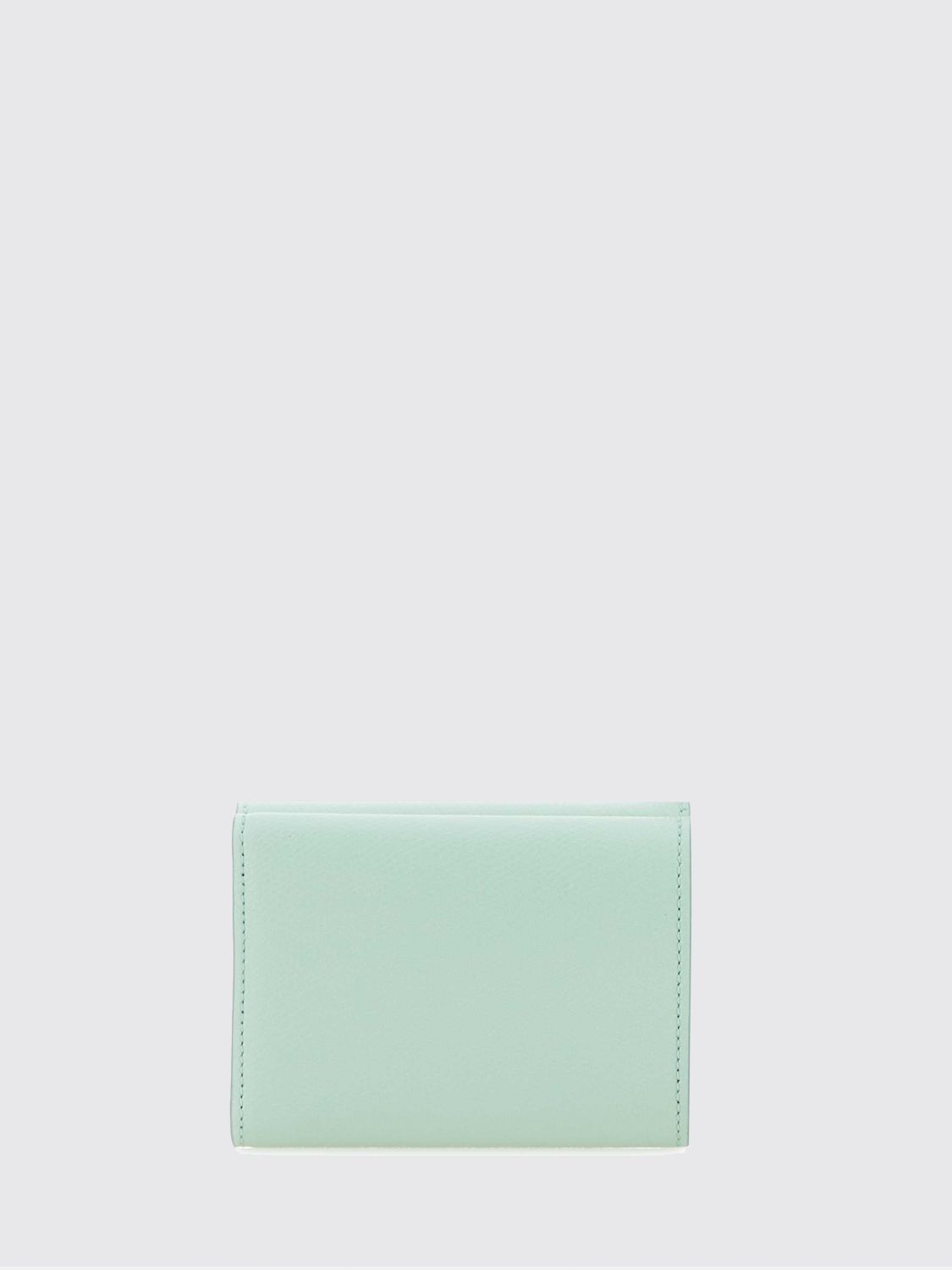 FENDI GELDBÖRSE: FF Diamonds Tri-Fold Portemonnaie Fendi aus genarbtem Leder mit Monogramm, Braun - Img 3