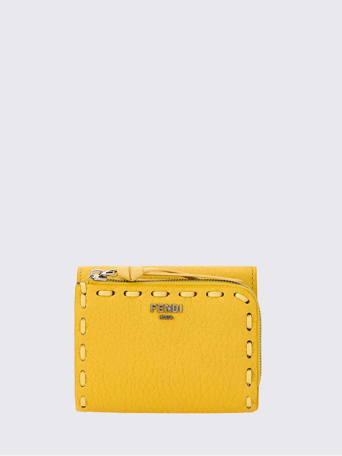 FENDI CARTERA: Cartera mujer Fendi, Amarillo - Img 1