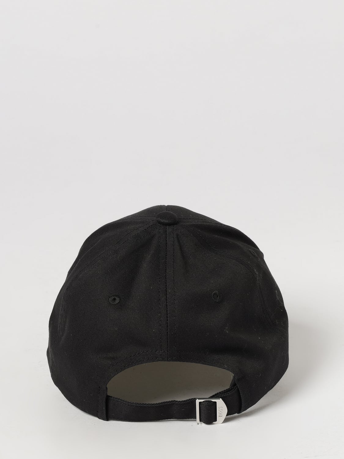 BOSS HAT: Boss Cotton Twill Baseball Cap with Embroidered Logo and Adjustable Strap, Black - Img 3