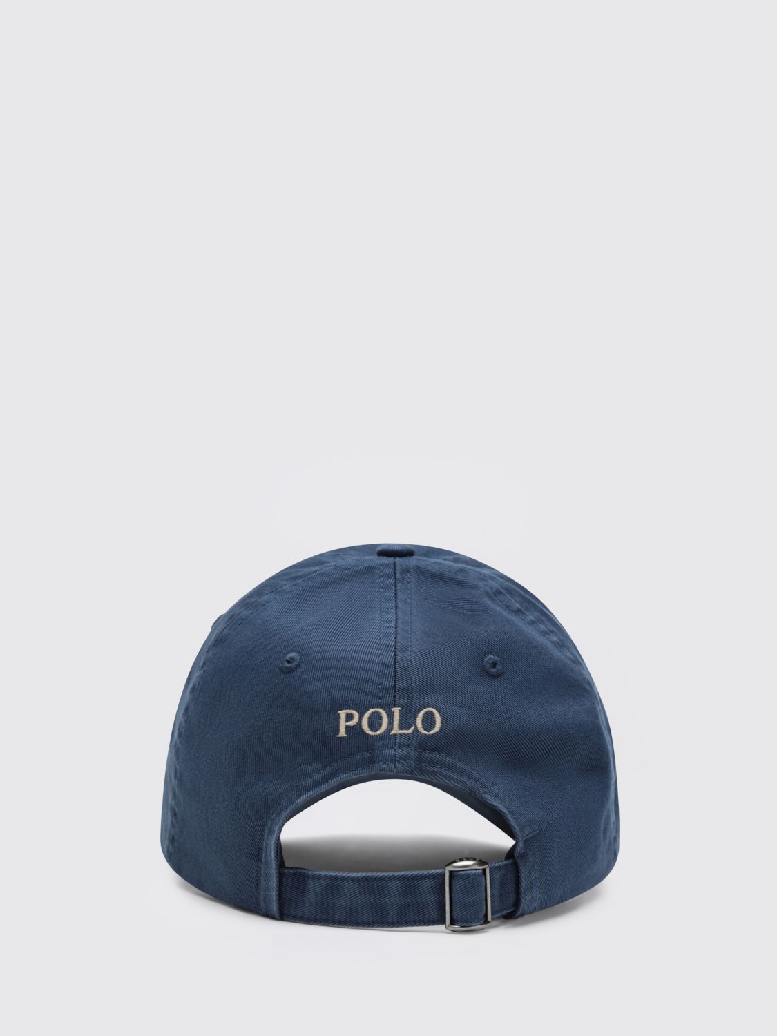POLO RALPH LAUREN HAT: Cotton Baseball Cap Polo Ralph Lauren with Embroidered Logo, Navy - Img 3