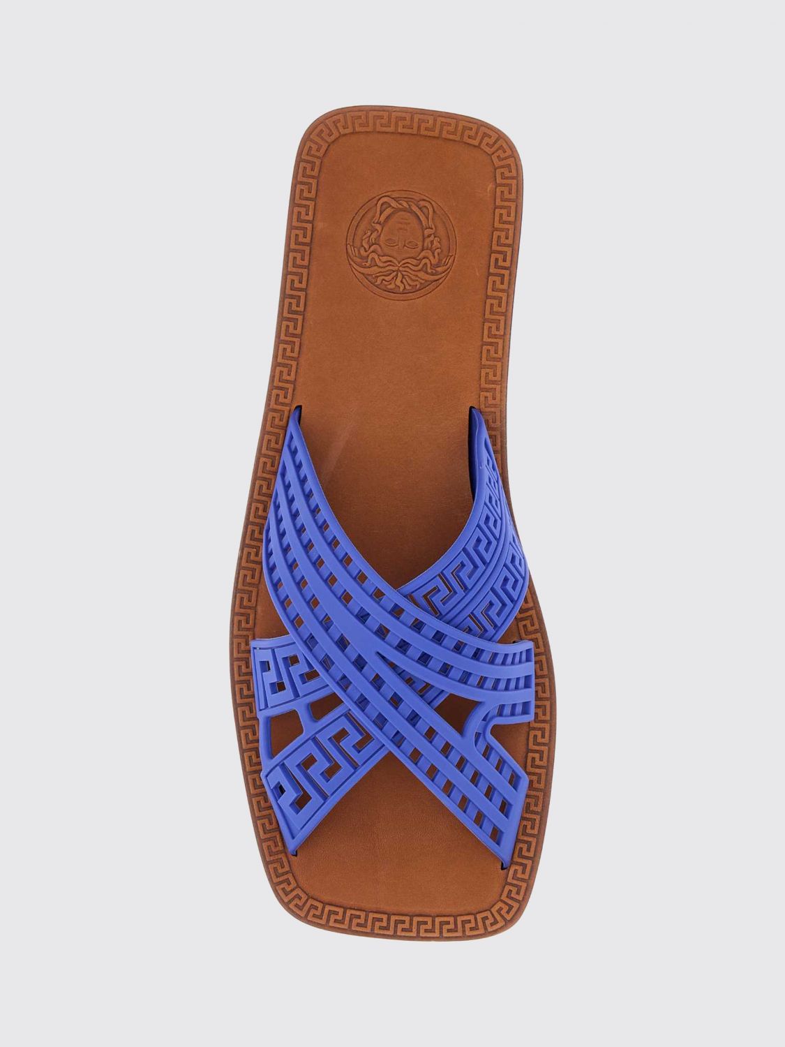 VERSACE SANDALS: Sandals men Versace, Blue - Img 3