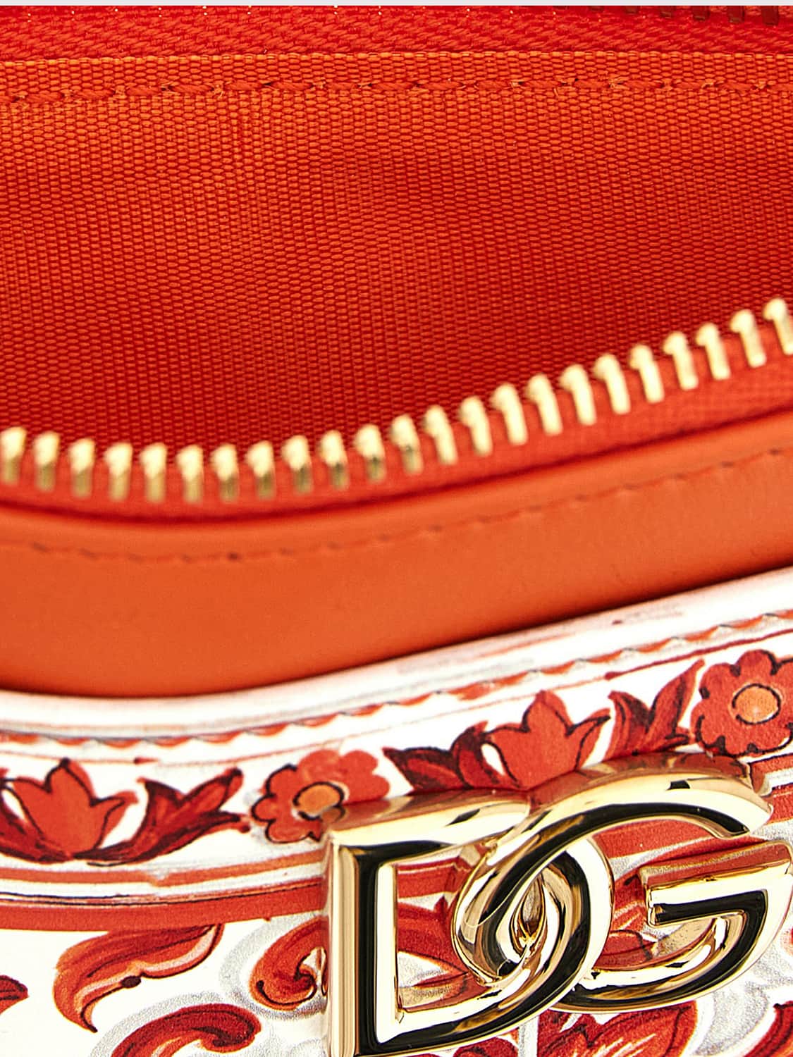 DOLCE & GABBANA GELDBÖRSE: Maiolica Kartenetui Dolce & Gabbana aus Kalbsleder mit DG-Logo, Orange - Img 3