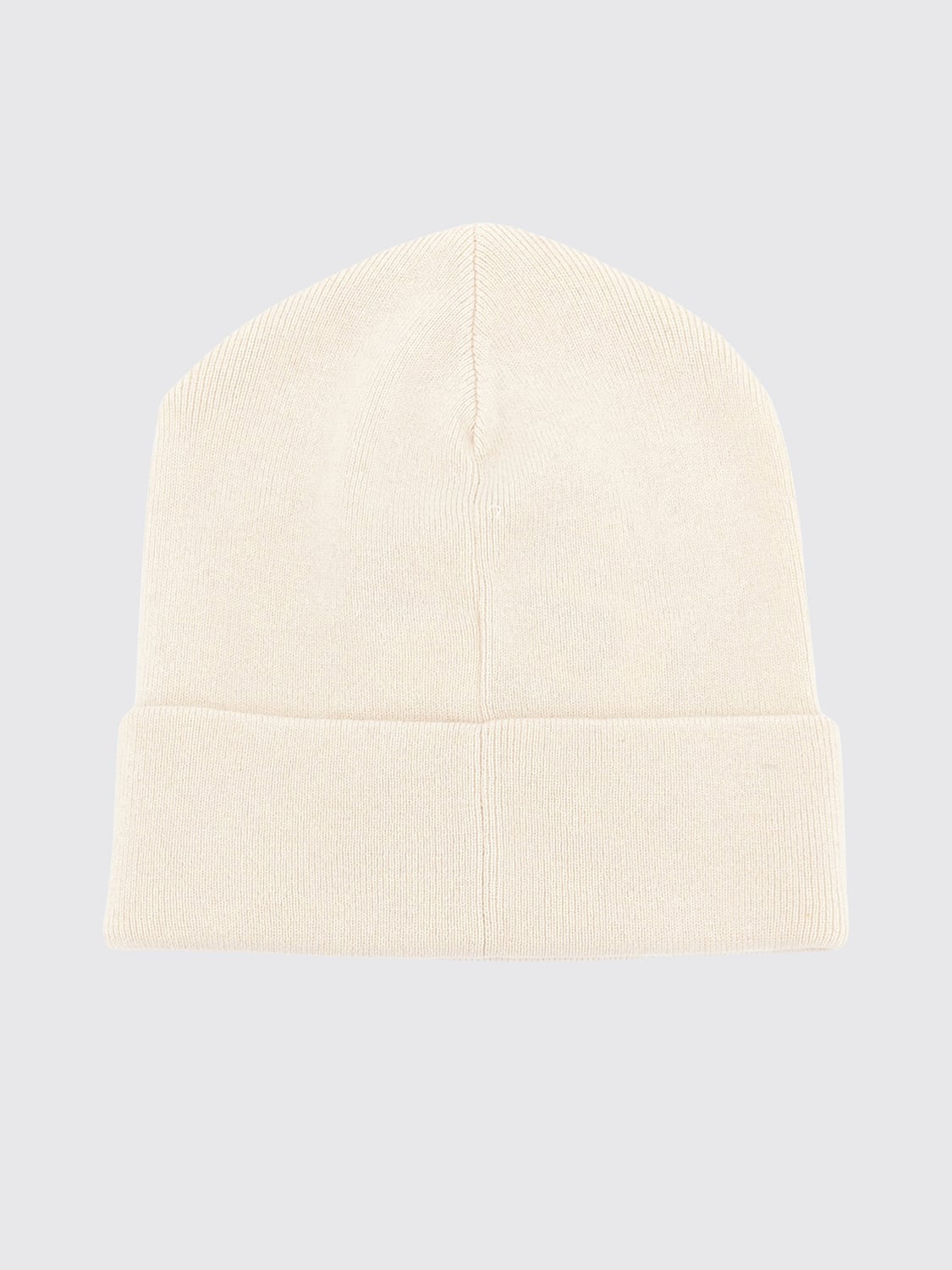 BRUNELLO CUCINELLI HUT: Beanie aus reinem Kaschmir von Brunello Cucinelli mit Umschlag und Monili-Verzierung, Weiß - Img 2