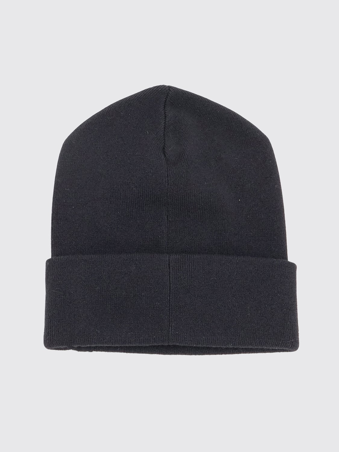 BRUNELLO CUCINELLI HUT: Beanie aus reinem Kaschmir von Brunello Cucinelli mit Umschlag und Monili-Verzierung, Schwarz - Img 2