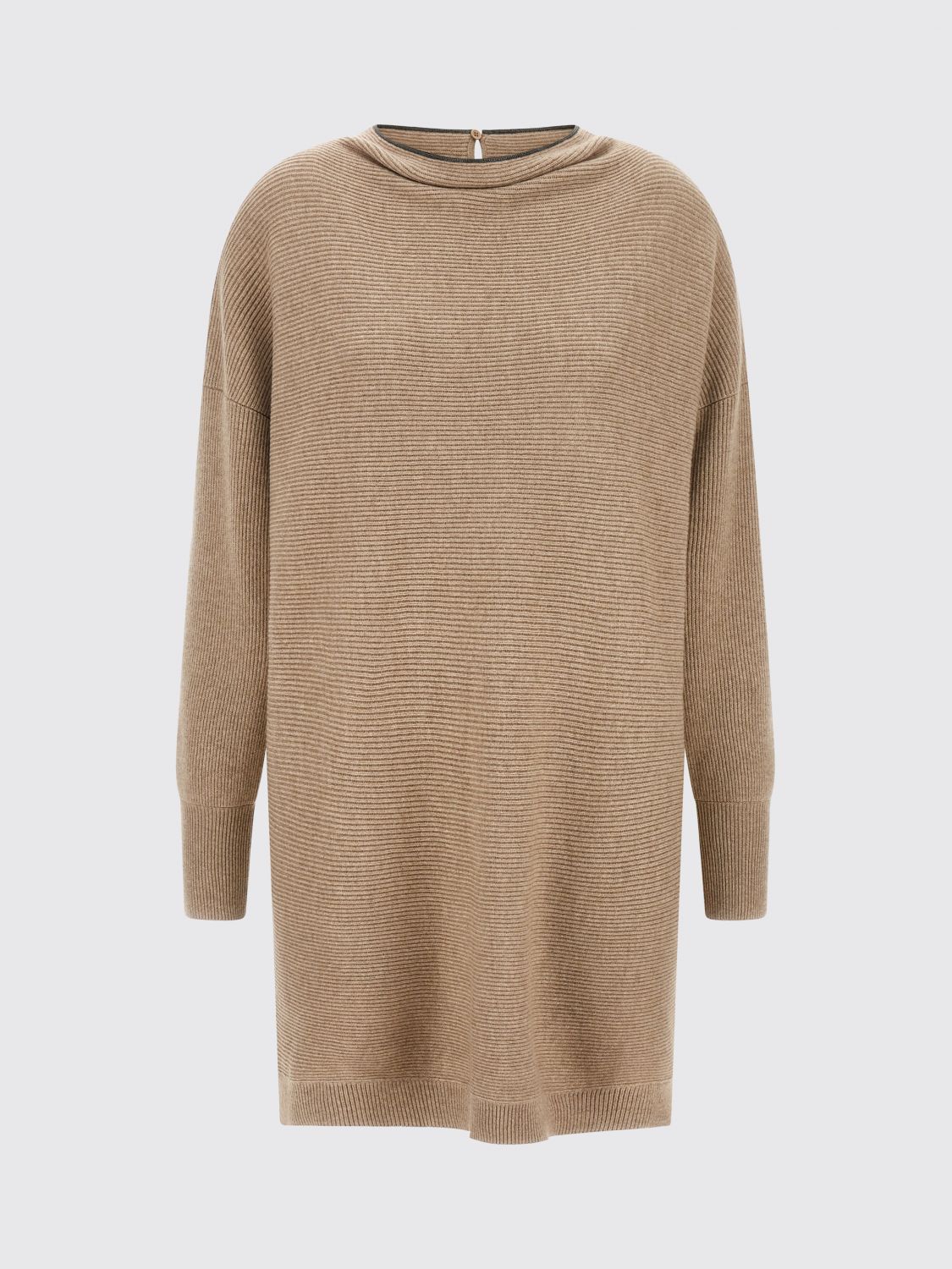 BRUNELLO CUCINELLI ABITO: Abito donna Brunello Cucinelli, Beige - Img 2