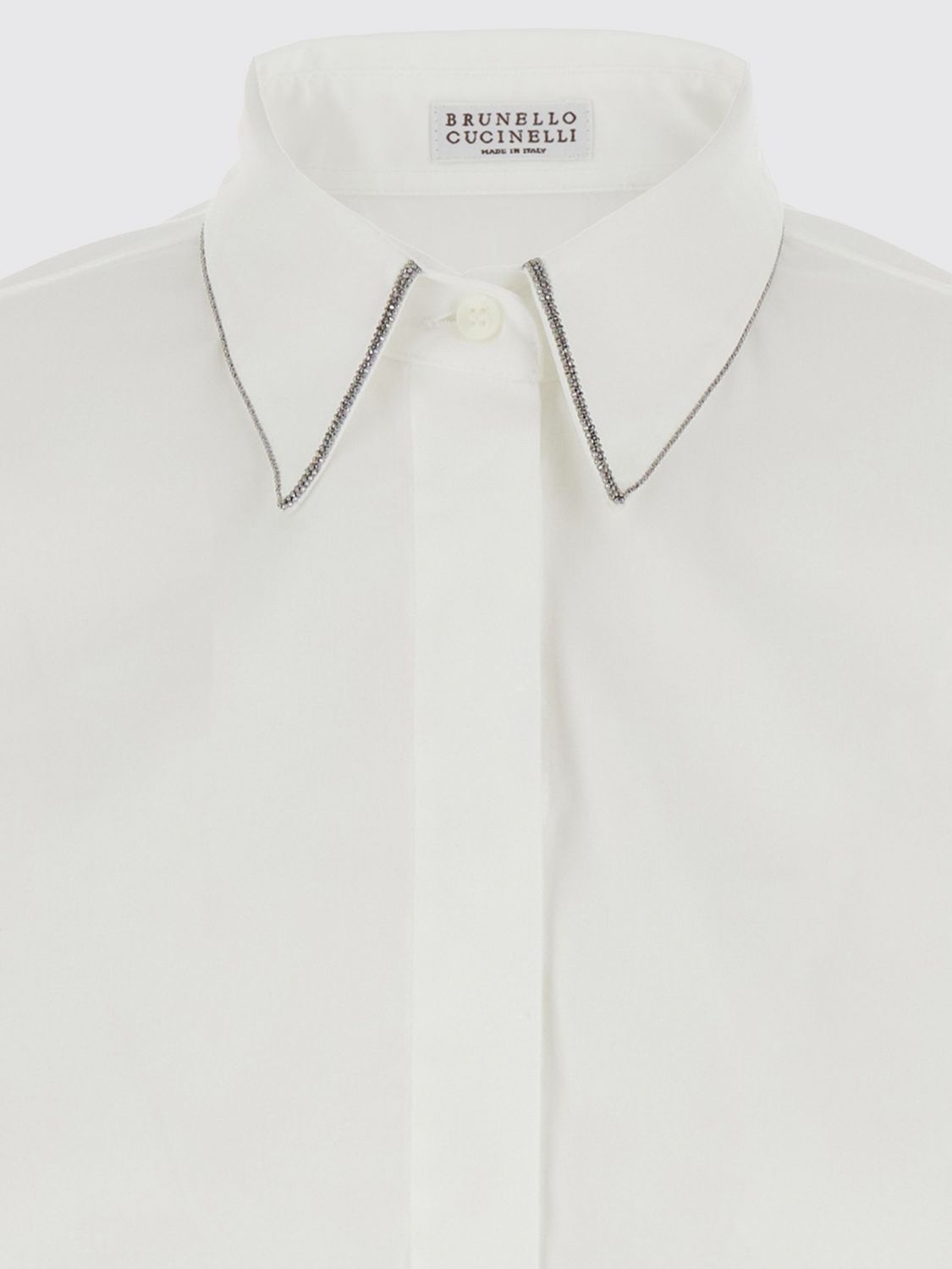 BRUNELLO CUCINELLI CAMICIA: Camicia donna Brunello Cucinelli, Bianco - Img 4