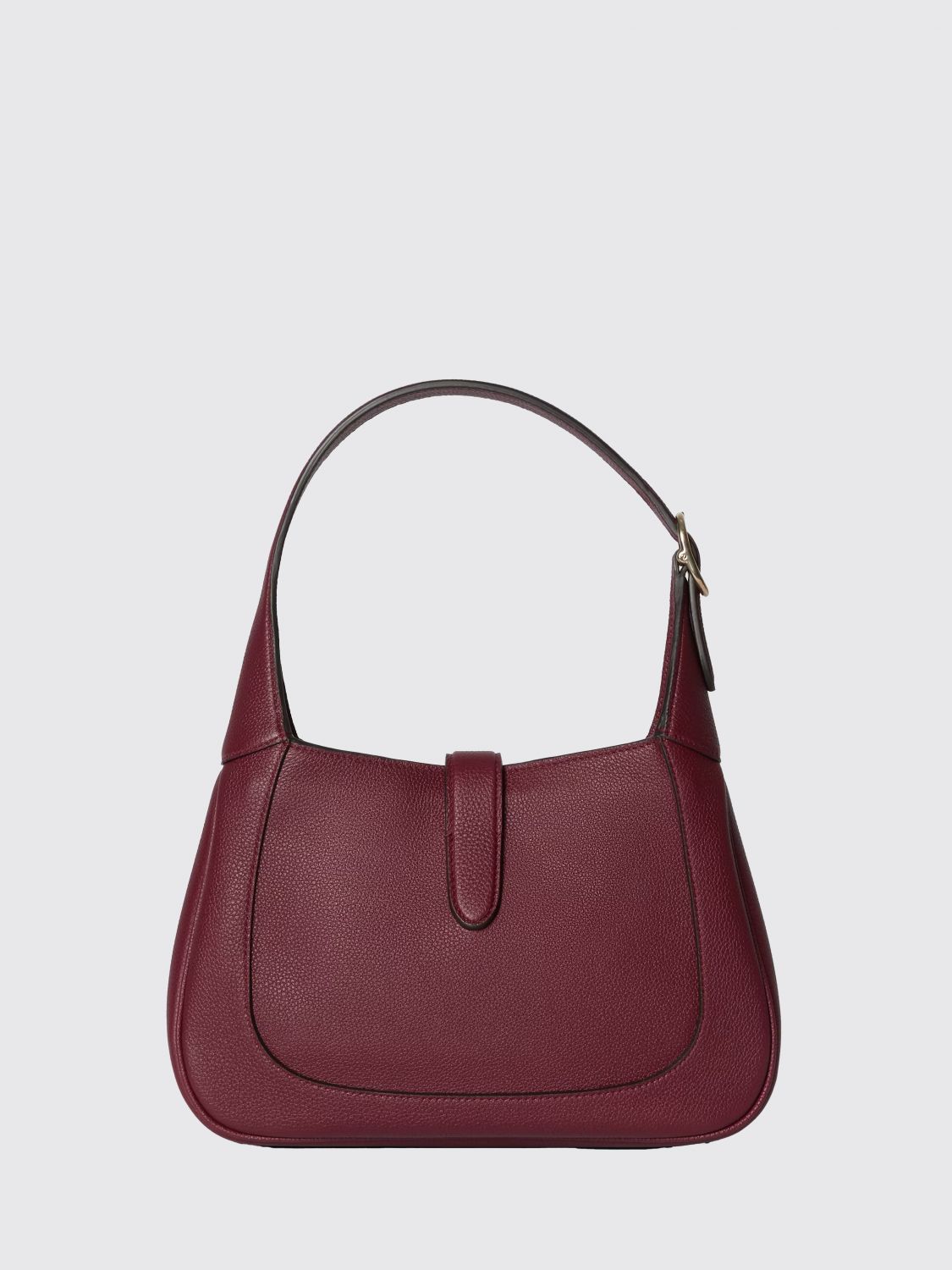 GUCCI BORSA A SPALLA: Borsa a spalla Jackie 1961 Gucci bicolore in pelle di vitello a grana, Bordeaux - Img 2