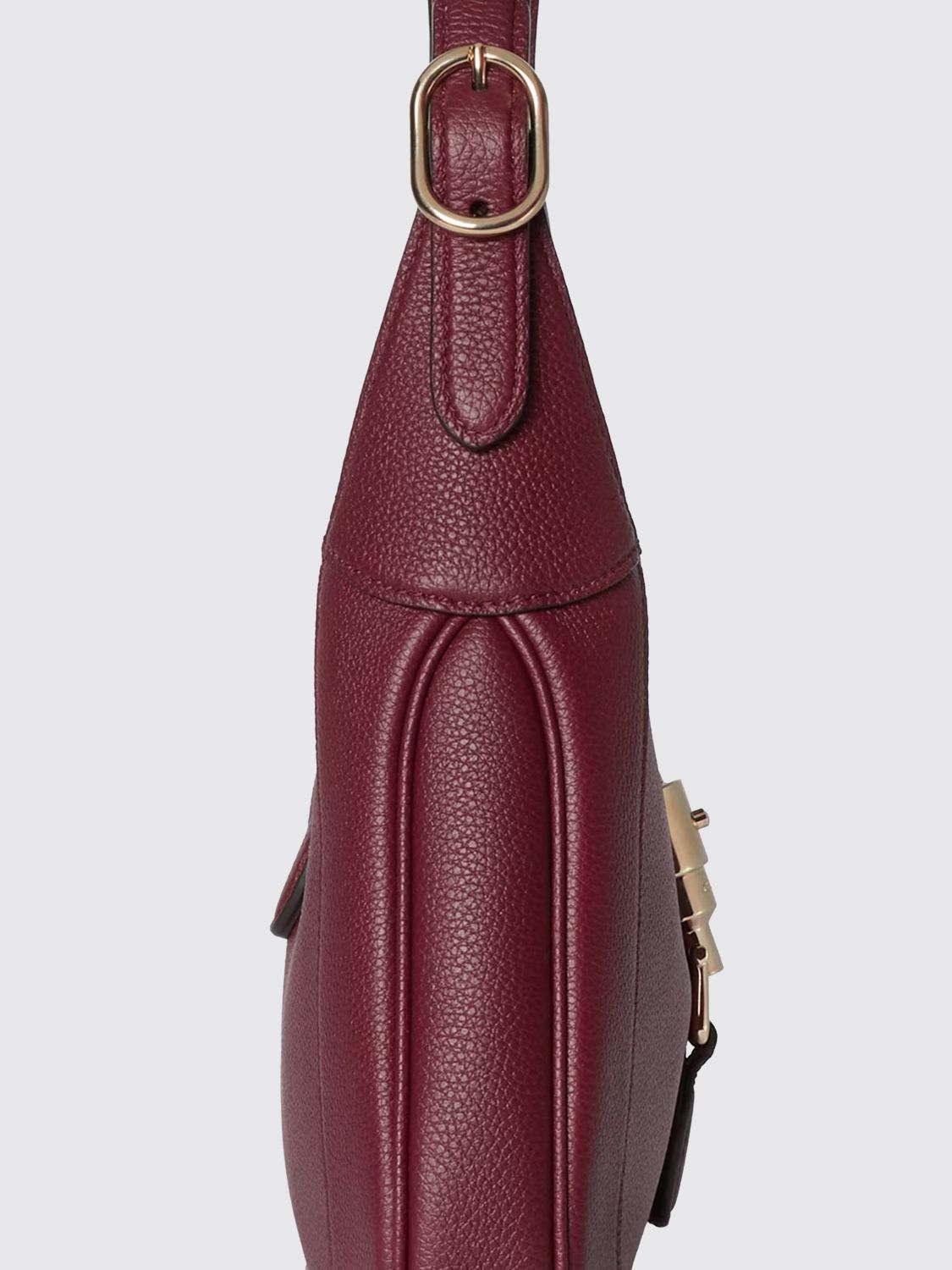 GUCCI BORSA A SPALLA: Borsa a spalla Jackie 1961 Gucci bicolore in pelle di vitello a grana, Bordeaux - Img 3