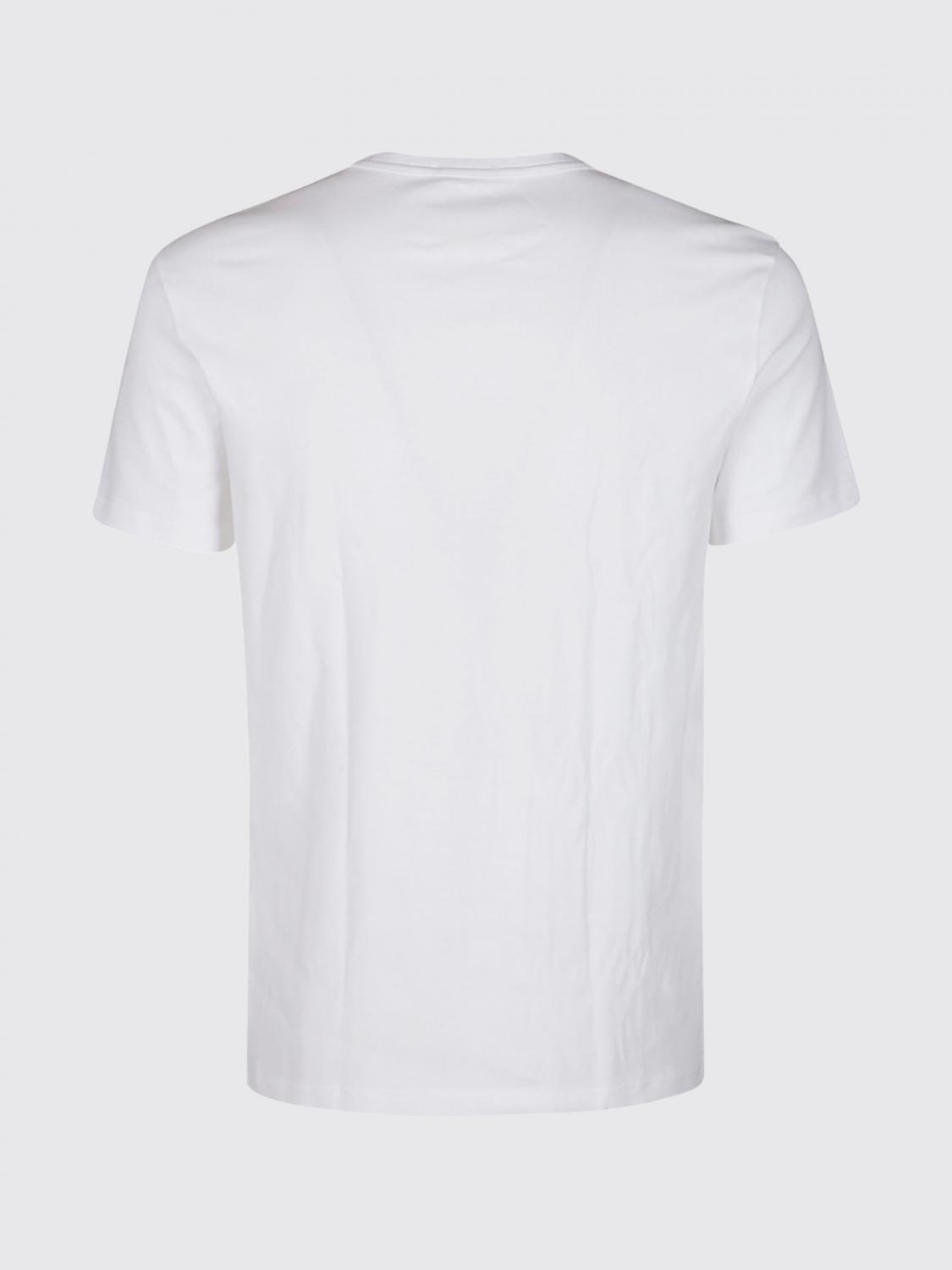 TOM FORD T-SHIRT: T-shirt slim fit Tom Ford in cotone stretch nero con scollatura a V, Bianco - Img 3